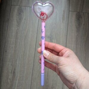 Vintage 1987 1989 Sanrio Heart Fashion pen with ring toss game topper